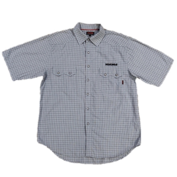 Wolverine Blue & Red Plaid Yakima Button-Up Shirt - Picture 1 of 7